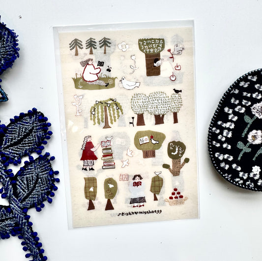NEW! Misshoegg - Learning Tree | 2 Sheets | Transfer Sticker