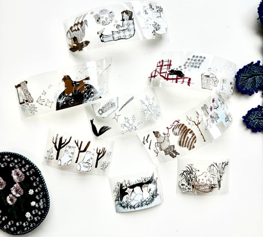 Misshoegg - Light Blue Days | 4cm PET Tape | Release Paper | 10M