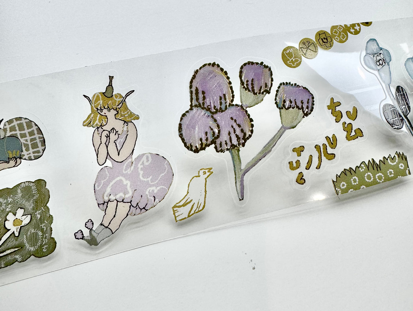 NEW! Misshoegg - Meadow Flower Fairy | Kiss-cut | 5cm PET Tape | Release Paper | 10M
