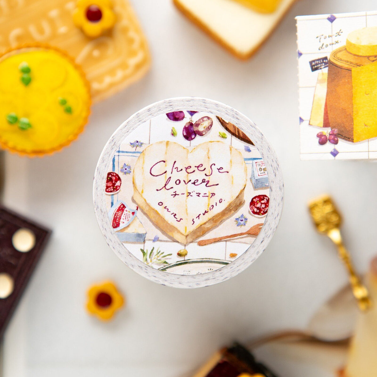 NEW! OURS - Cheese Lover | 5cm Memo Sticker Tape |  Release Paper