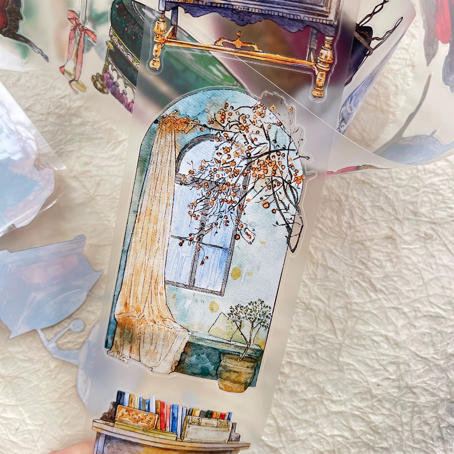 NEW! DingDing - No.45 Traces of Time | Kiss-cut | 6.5cm PET Tape |  Release Paper | 10M