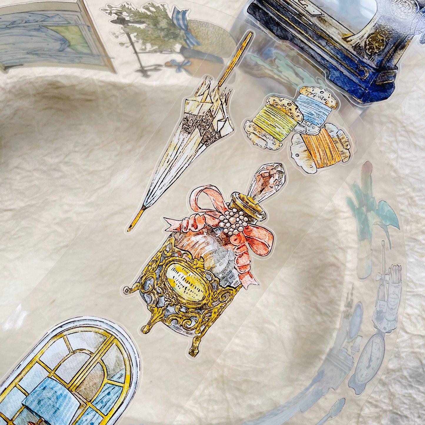 NEW! DingDing - No.45 Traces of Time | Kiss-cut | 6.5cm PET Tape |  Release Paper | 10M