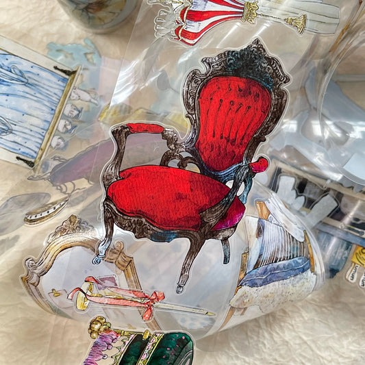 NEW! DingDing - No.45 Traces of Time | Kiss-cut | 6.5cm PET Tape |  Release Paper | 10M