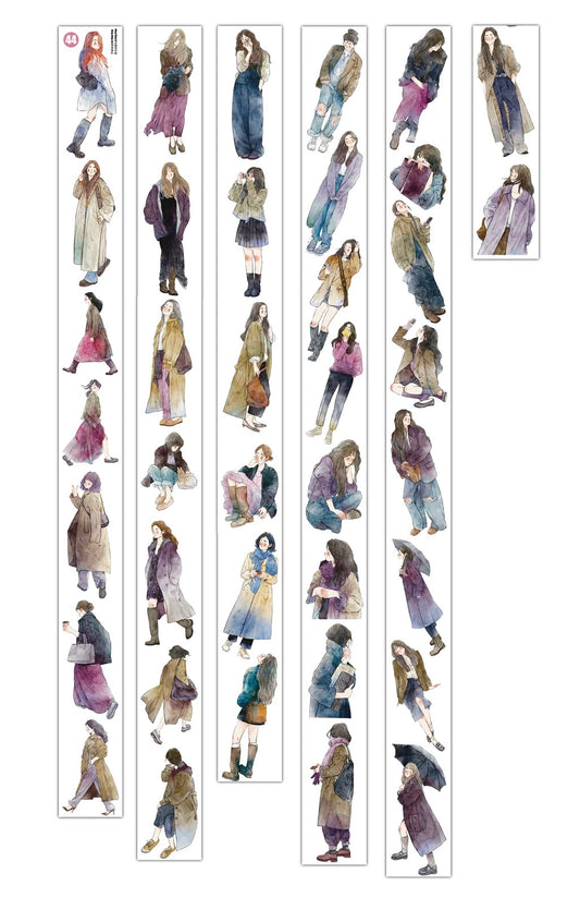 NEW! DingDing - No.44 Qiu Jiang Chen | Kiss-cut | 5cm Glossy PET Tape | Release Paper | 10M