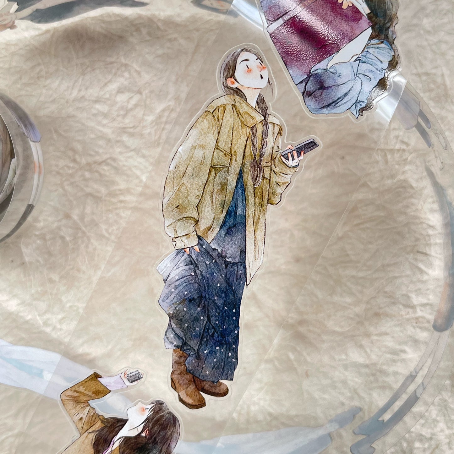 NEW! DingDing - No.44 Qiu Jiang Chen  | Kiss-cut | 5cm Glossy PET Tape |  Release Paper | 10M