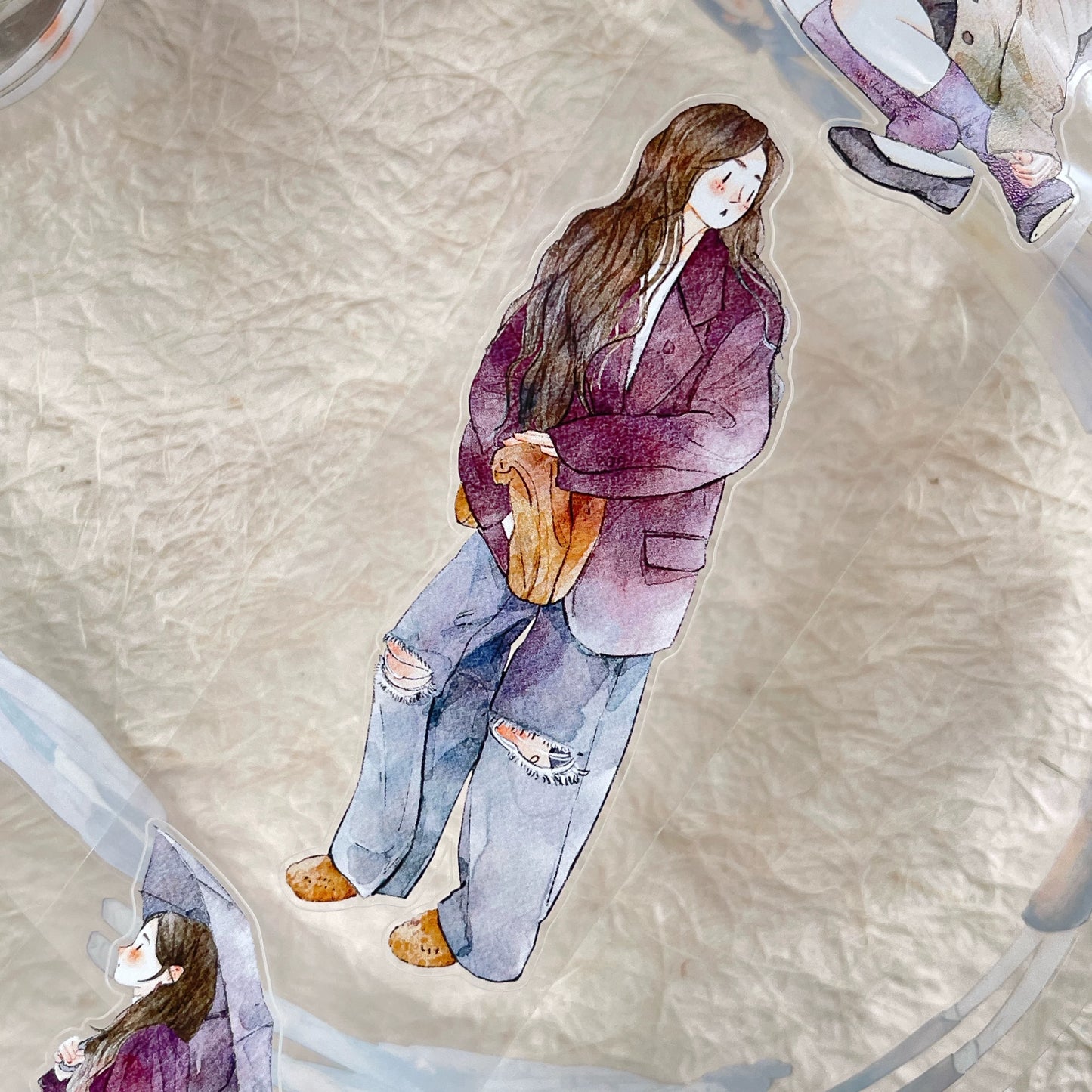 NEW! DingDing - No.44 Qiu Jiang Chen  | Kiss-cut | 5cm Glossy PET Tape |  Release Paper | 10M