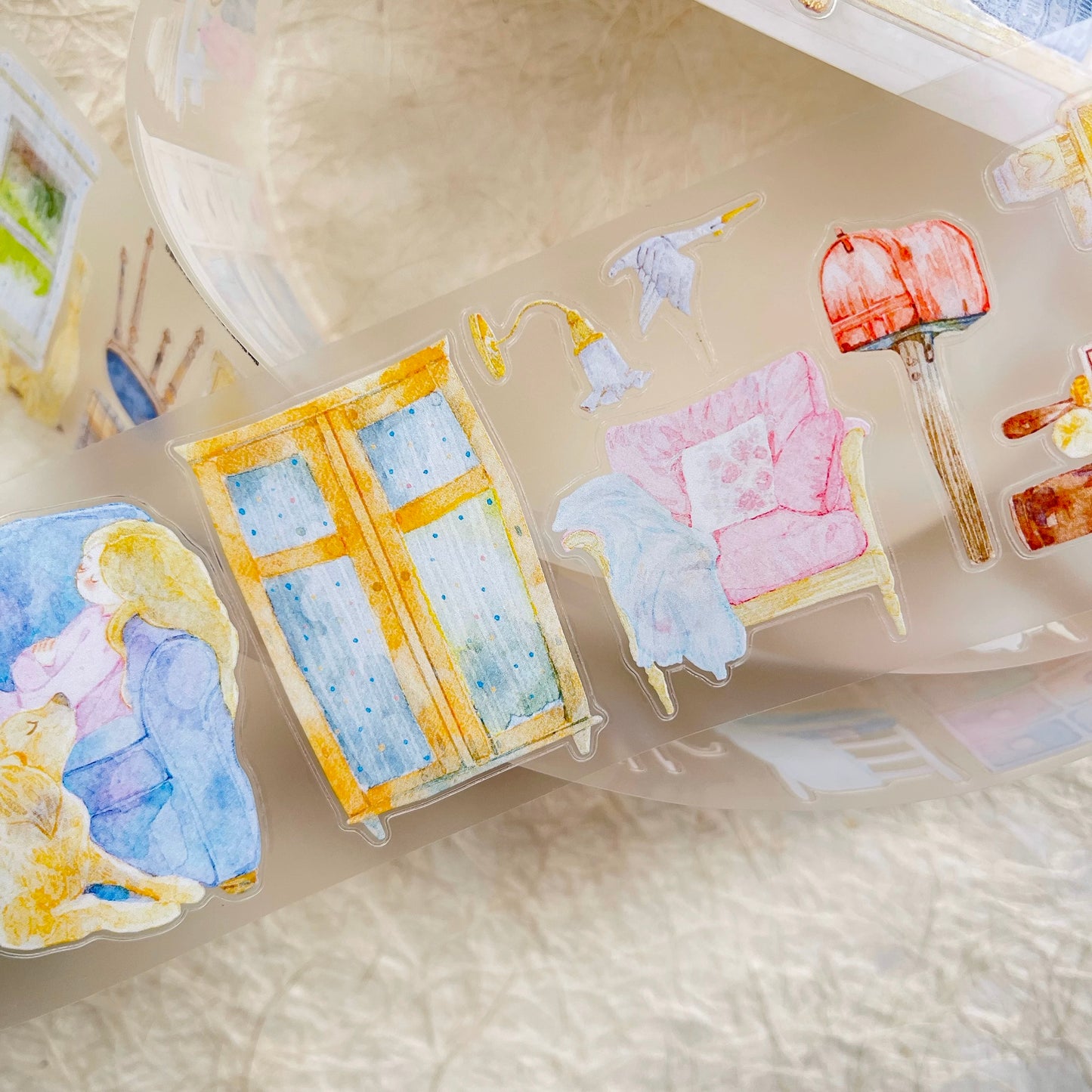 NEW! NuNu (DingDing) - No.3 Quiet Space | Kiss-cut | 5.5cm Tape |  Release Paper | 5M