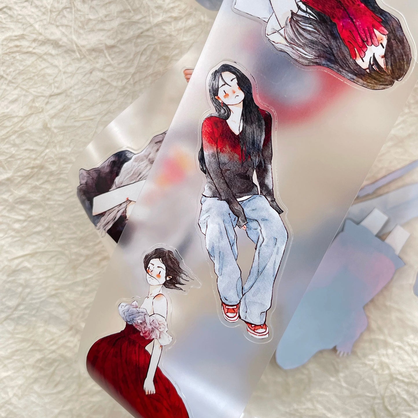 NEW! DingDing - No.42 The Red | Kiss-cut | 6cm PET Tape |  Release Paper | 10M