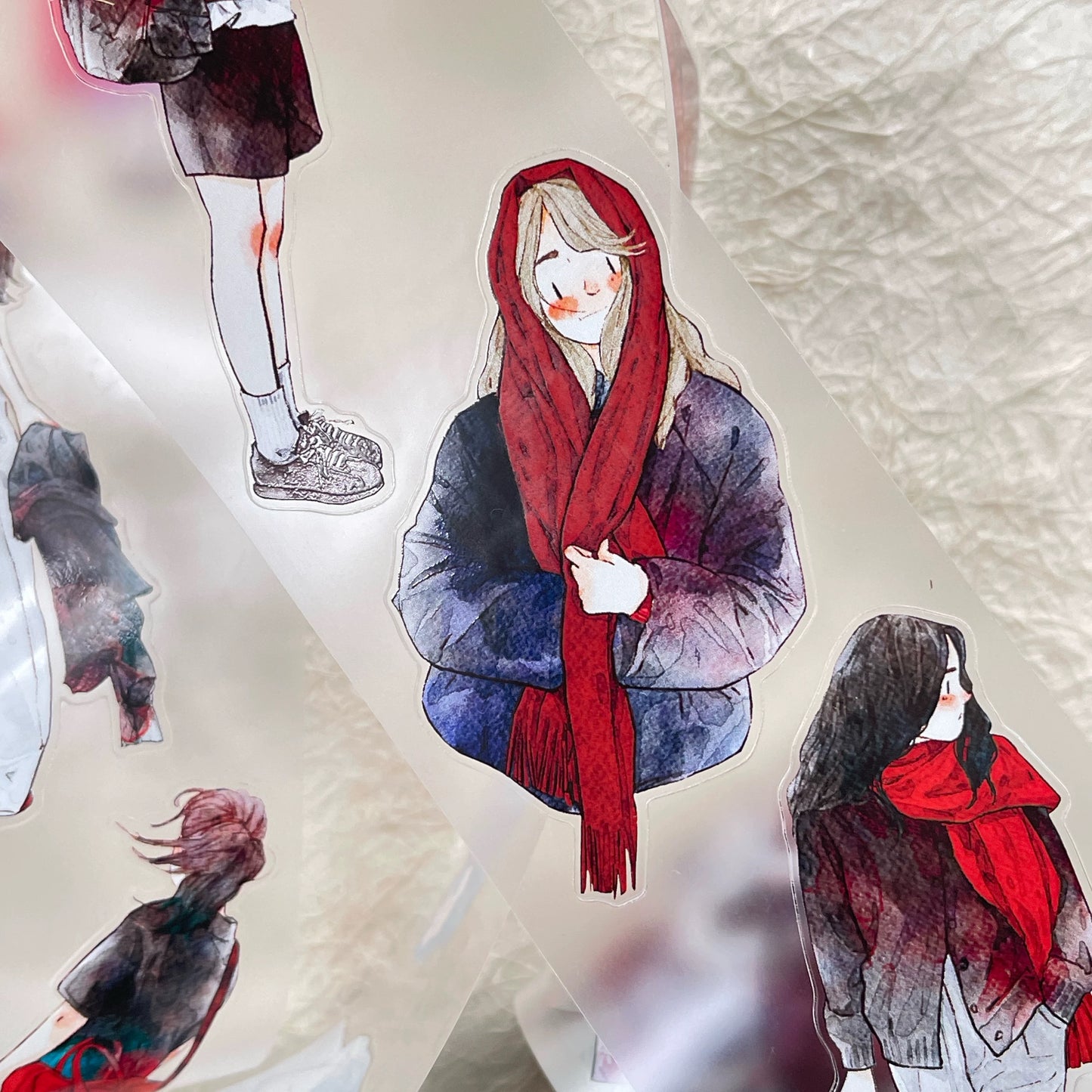 NEW! DingDing - No.42 The Red | Kiss-cut | 6cm PET Tape |  Release Paper | 10M