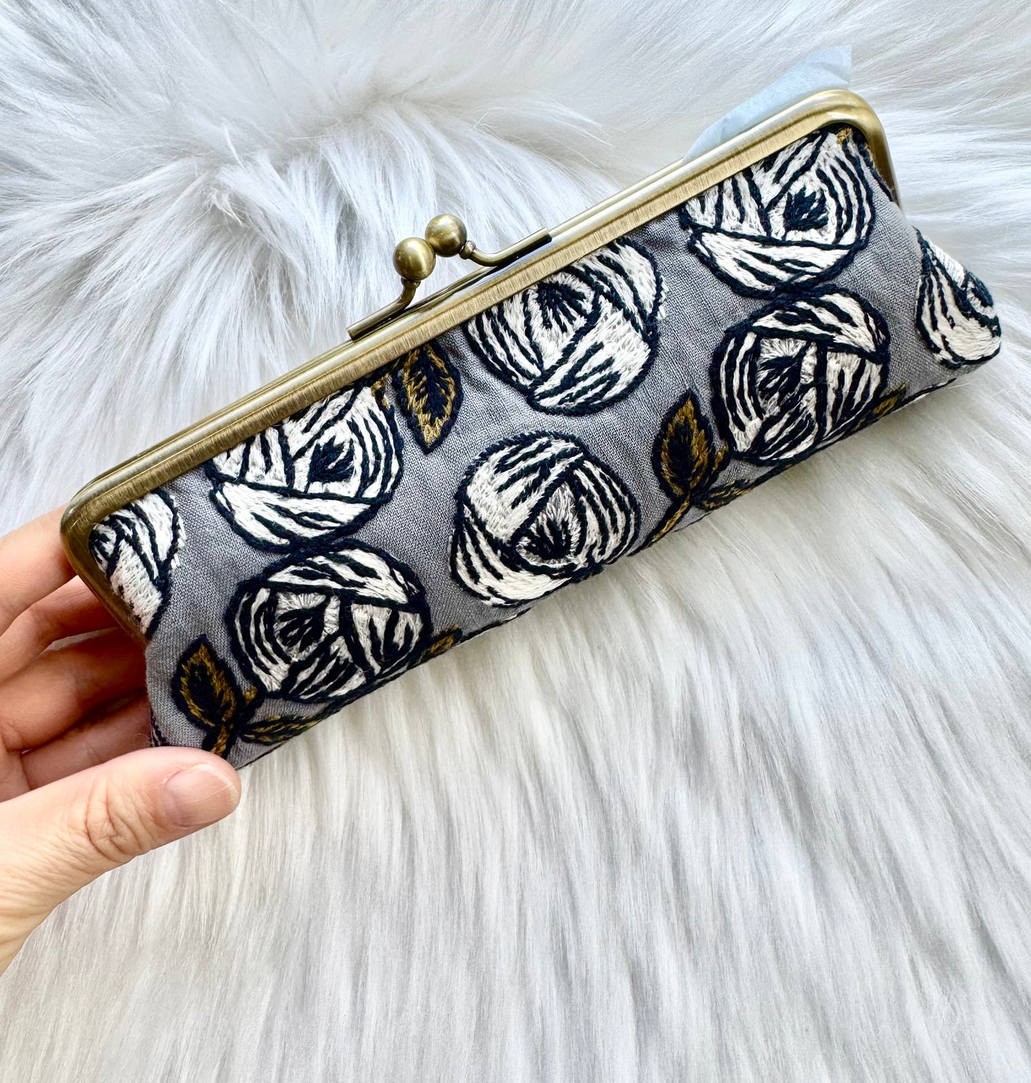 ESH Exclusive Collection - Kiss Lock Pouch | Handmade Products | mina perhonen Fabric | Journaling Accessories