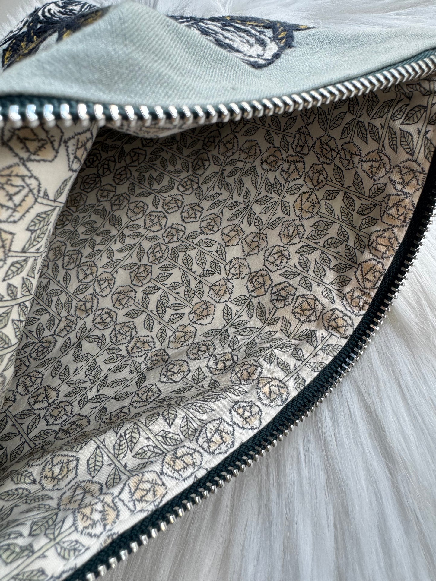 ESH Exclusive Collection - Rosy Embroidery | Notebook Pouch/ Cover | Handmade Products | mina perhonen Fabric