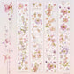 NEW! Freckles Tea Vol.4- WASHI PAPER Tape | Release Paper | 4 Rolls Set With Box