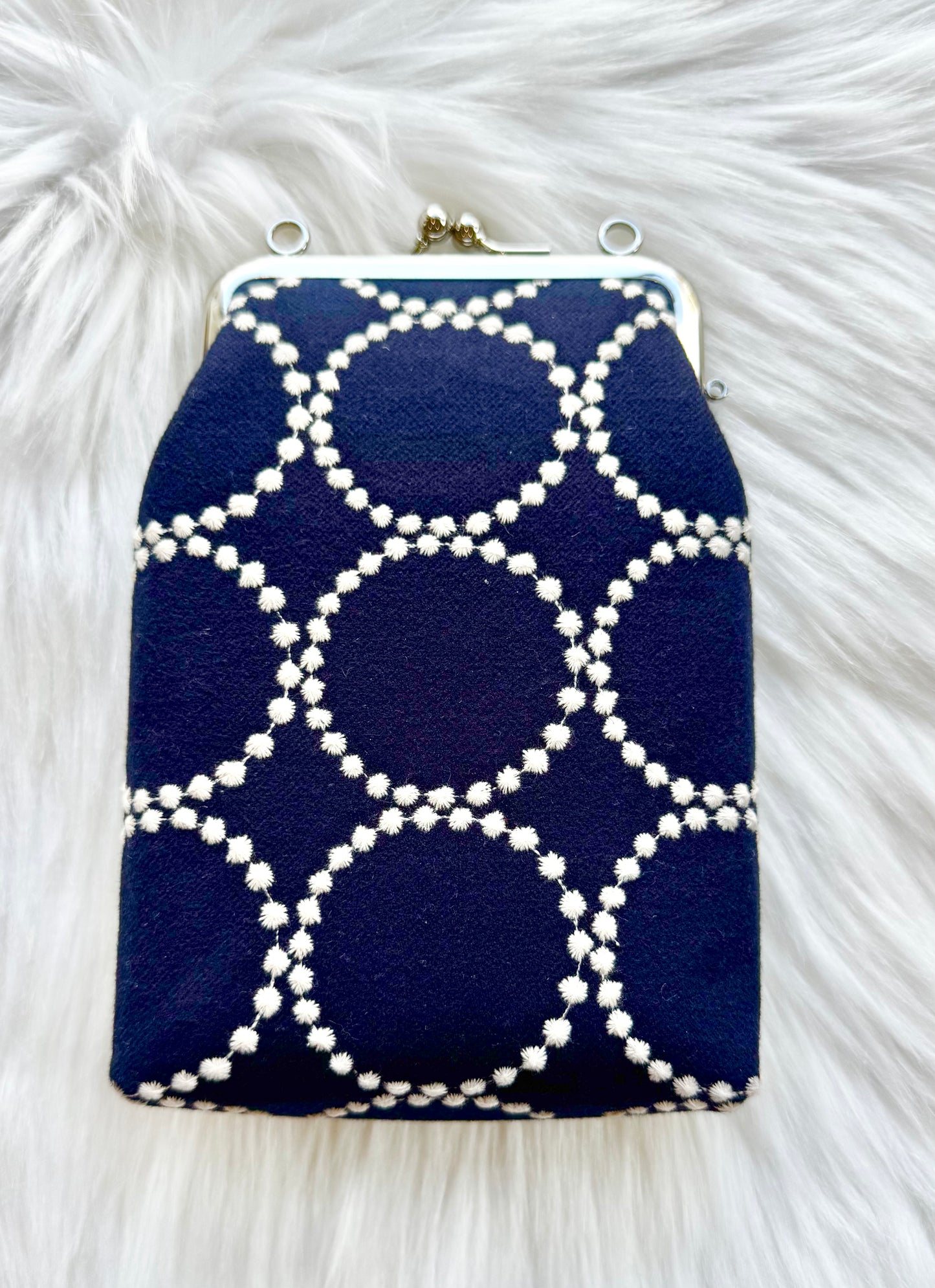 ESH Exclusive Collection - Kiss Lock Phone bag | Handmade Products | mina perhonen Fabric | Journaling Accessories