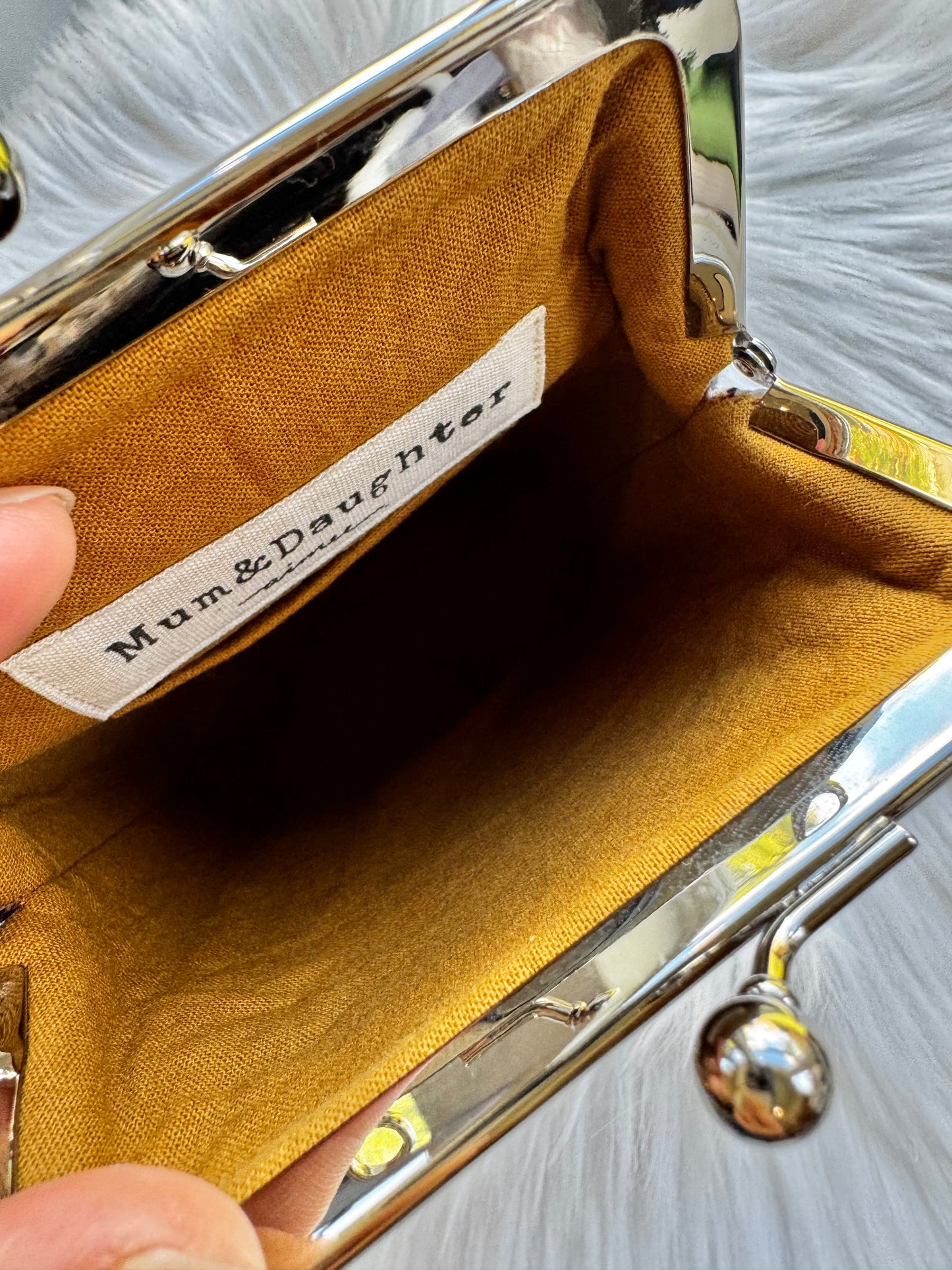 ESH Exclusive Collection - Kiss Lock Phone bag | Handmade Products | mina perhonen Fabric | Journaling Accessories