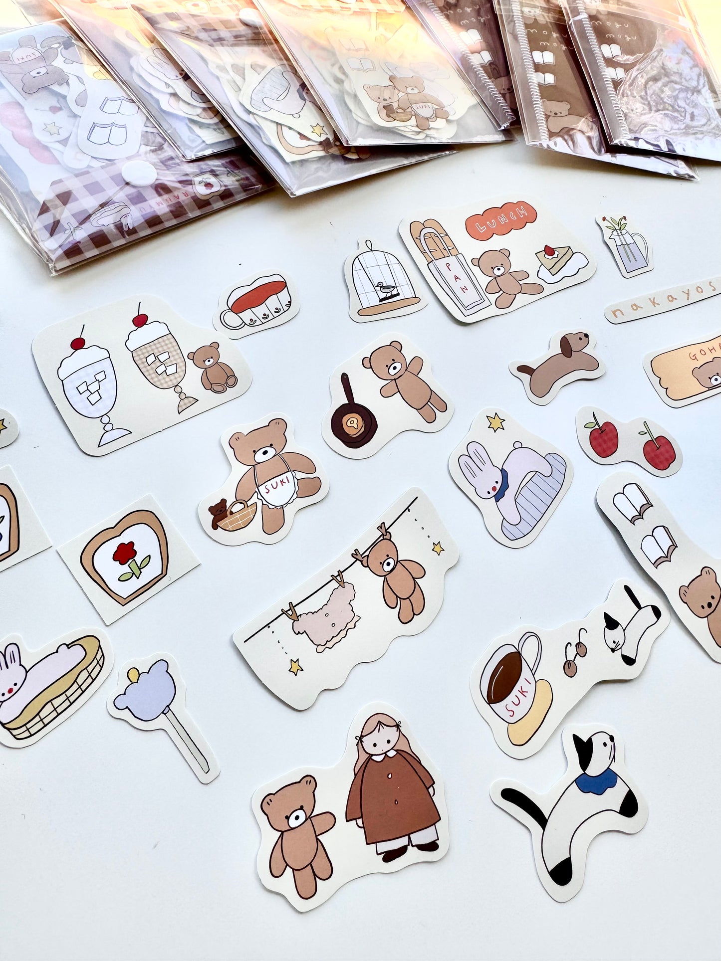 NEW! Lazy Home X Ranmyu - October Collection | Sticker Pack with a Pouch | Stickers