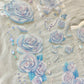 CelloM - Floating Flower | 6cm Iridescent PET Tape | Release Paper