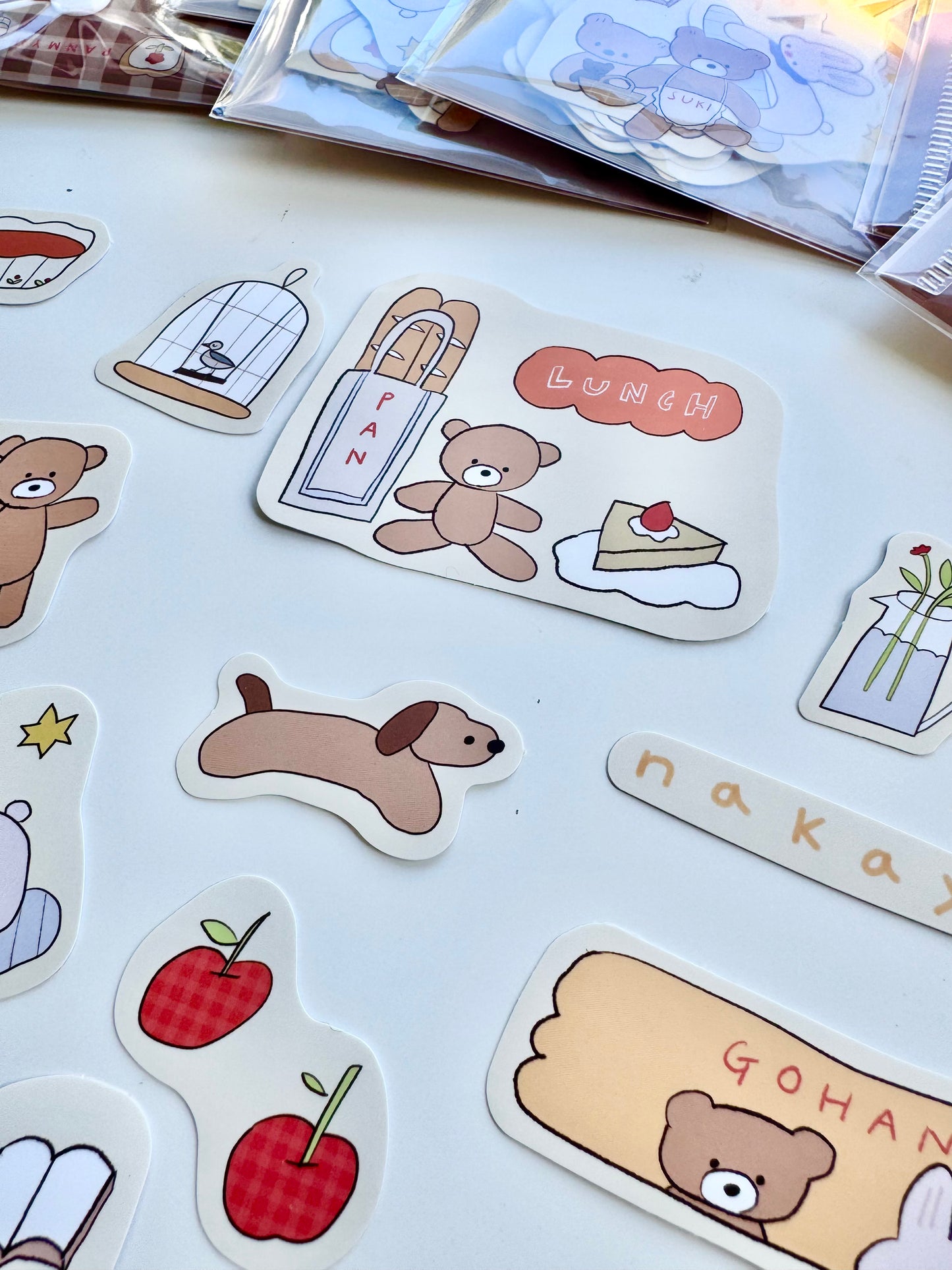 NEW! Lazy Home X Ranmyu - October Collection | Sticker Pack with a Pouch | Stickers