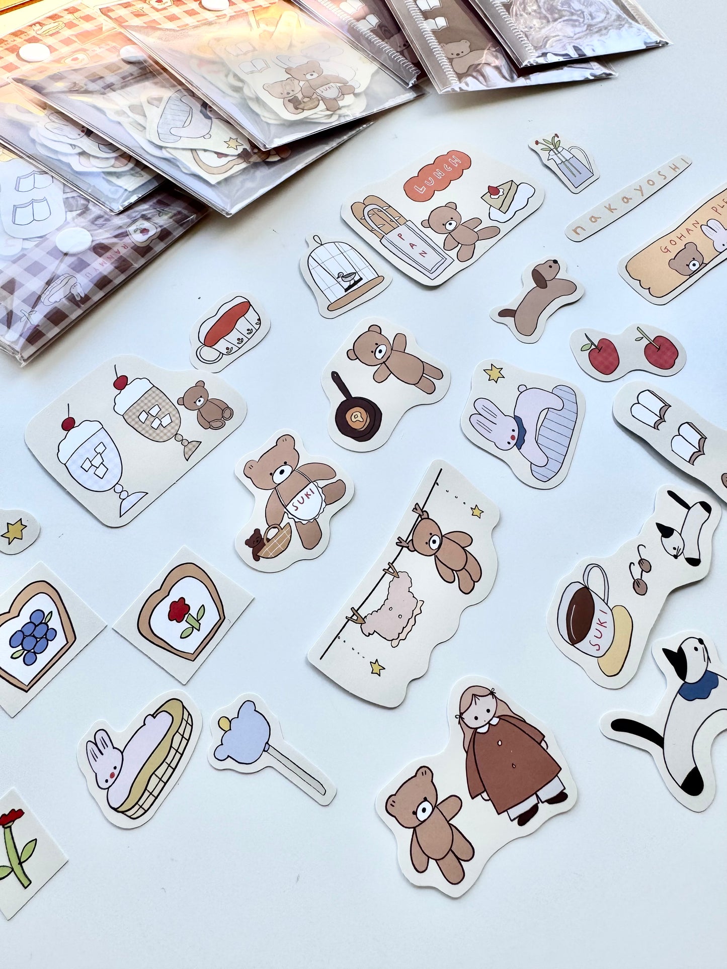 NEW! Lazy Home X Ranmyu - October Collection | Sticker Pack with a Pouch | Stickers