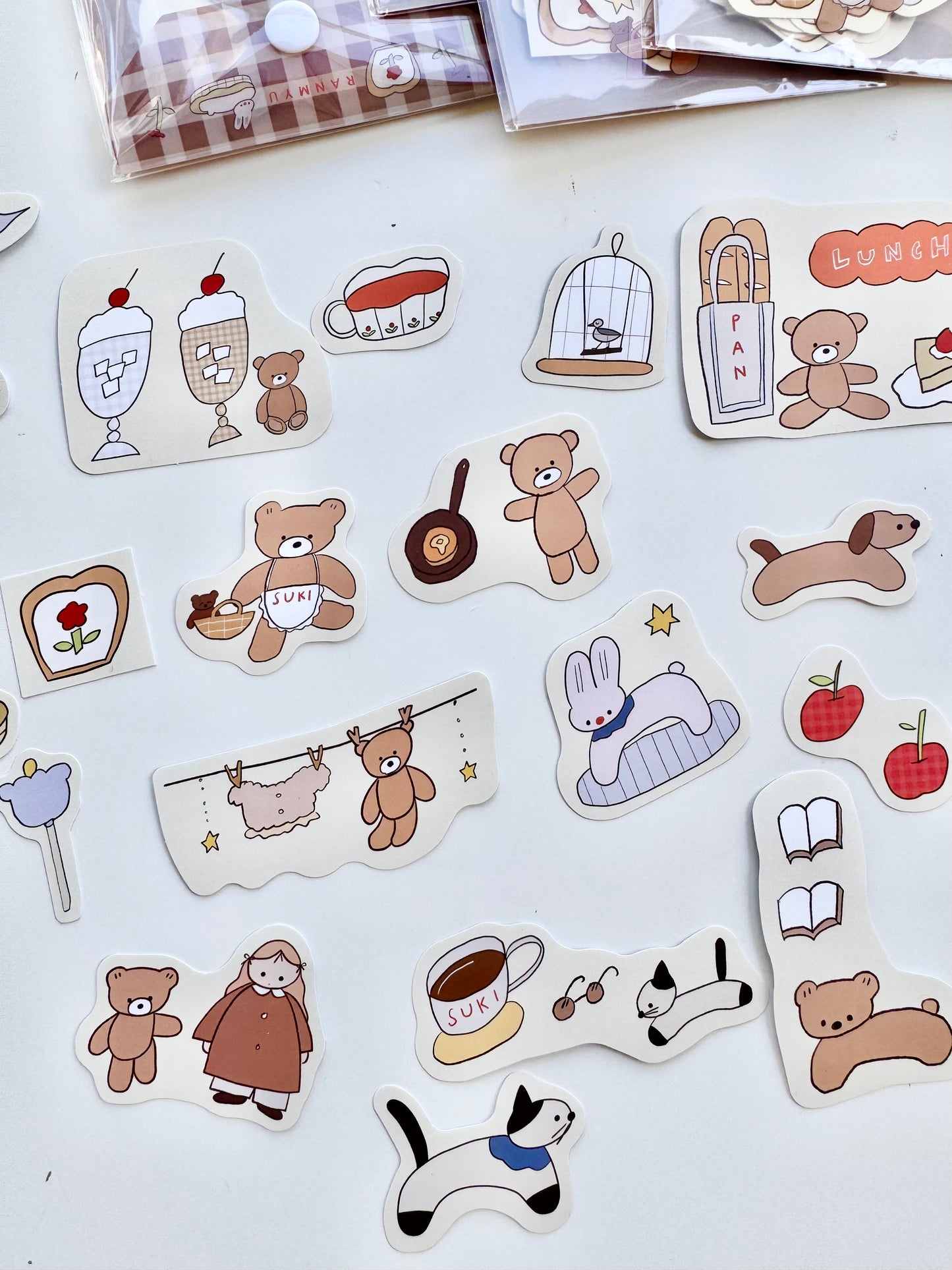 NEW! Lazy Home X Ranmyu - October Collection | Sticker Pack with a Pouch | Stickers