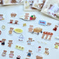 NEW! Lazy Home X Ranmyu - October Collection | Sticker Pack with a Pouch | Stickers