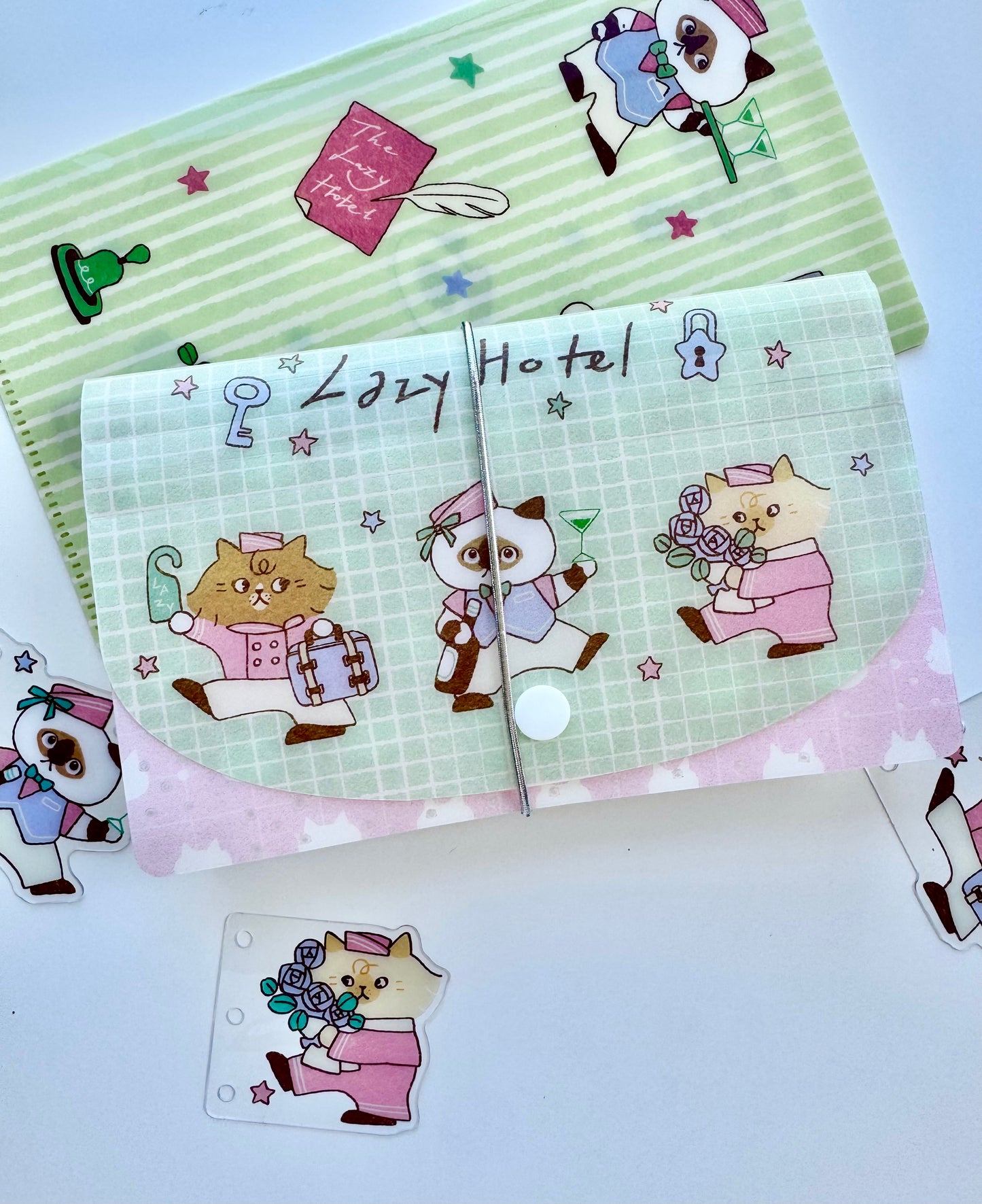 NEW!  Lazy Home X Idiot_sandwich | 12-Pocket Accordion Pouch | Journaling Accessories
