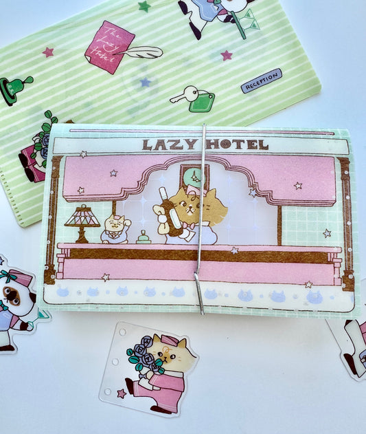NEW!  Lazy Home X Idiot_sandwich | 12-Pocket Accordion Pouch | Journaling Accessories