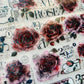 Likey - Vintage Red Rose | 6cm Iridescent PET Tape | Release Paper