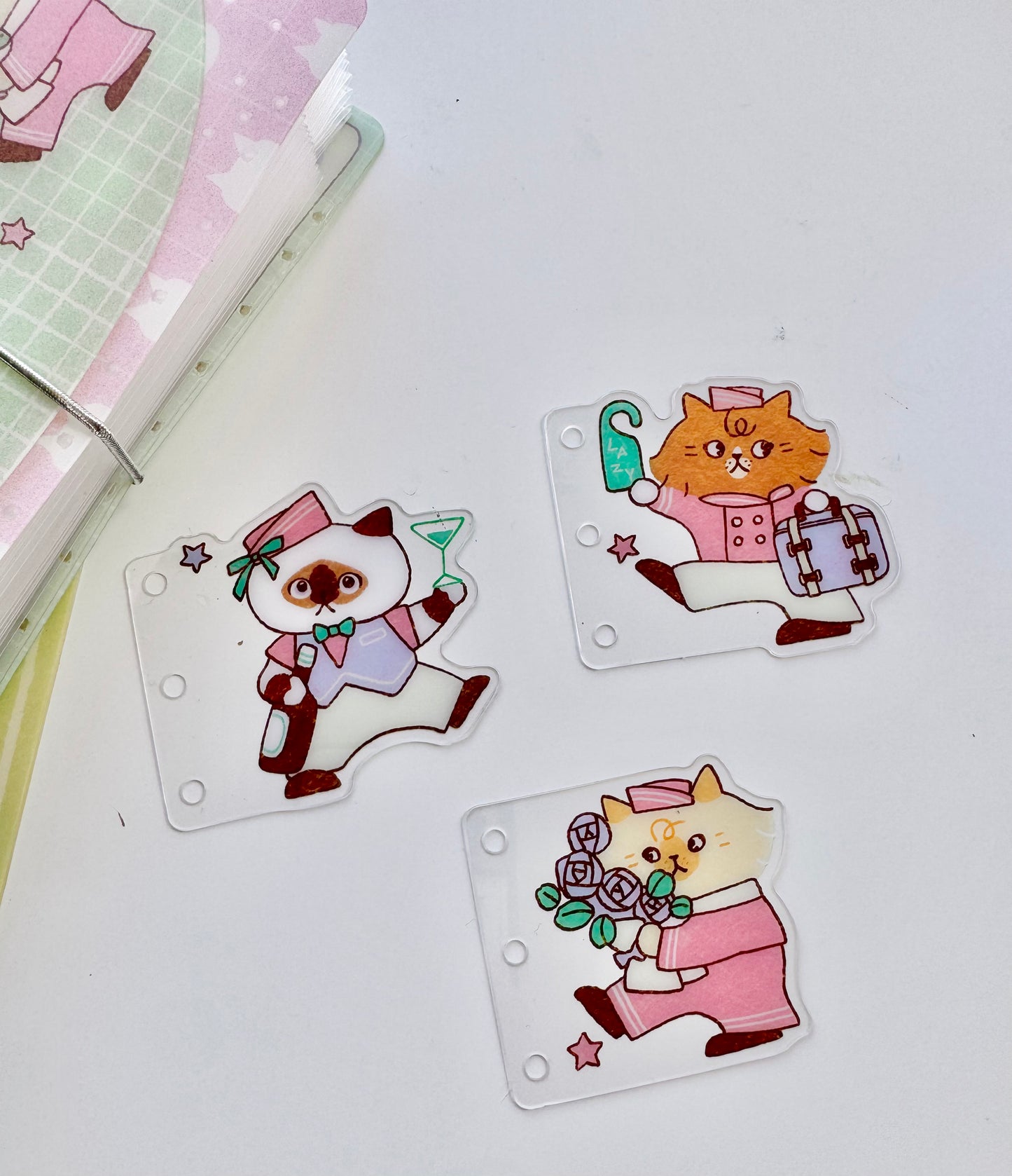 NEW! Lazy Home X Idiot_sandwich | 3pcs Set | Notebook Divider | PVC | Pre-punched | Journal Accessories