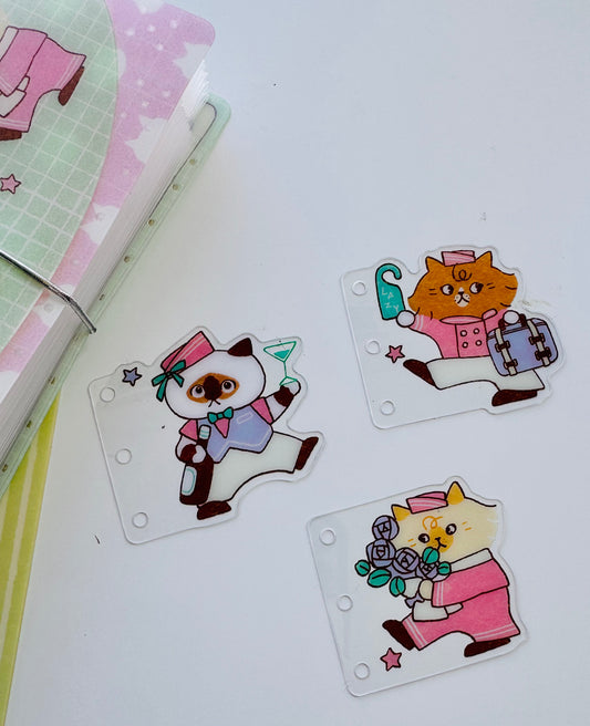 NEW! Lazy Home X Idiot_sandwich | 3pcs Set | Notebook Divider | PVC | Pre-punched | Journal Accessories