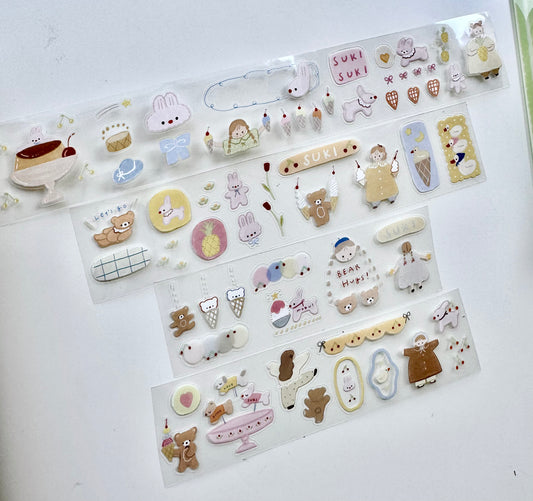 NEW! Lazy Home X Ranmyu - October Collection | Kiss-cut | 3.5cm PET Tape | 5M