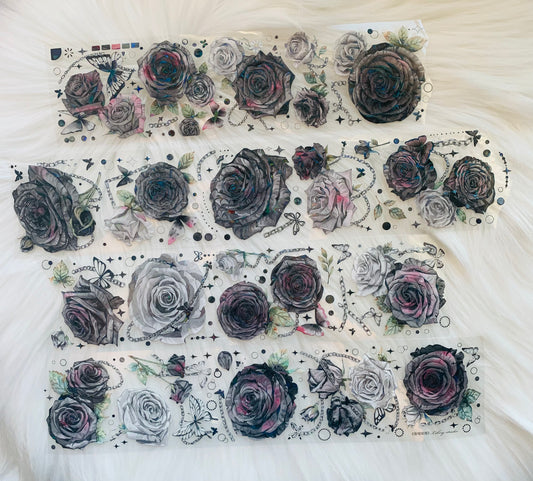 Likey - Dark Rose | 6cm Iridescent PET Tape | Release Paper