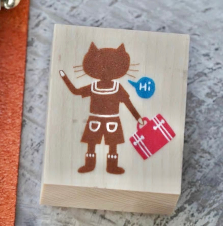 NEW! Sycolexxx - Ugly Cat 5.0 | Cat Hotel | 11pcs stamp Set | Rubber Stamp | Paper Box