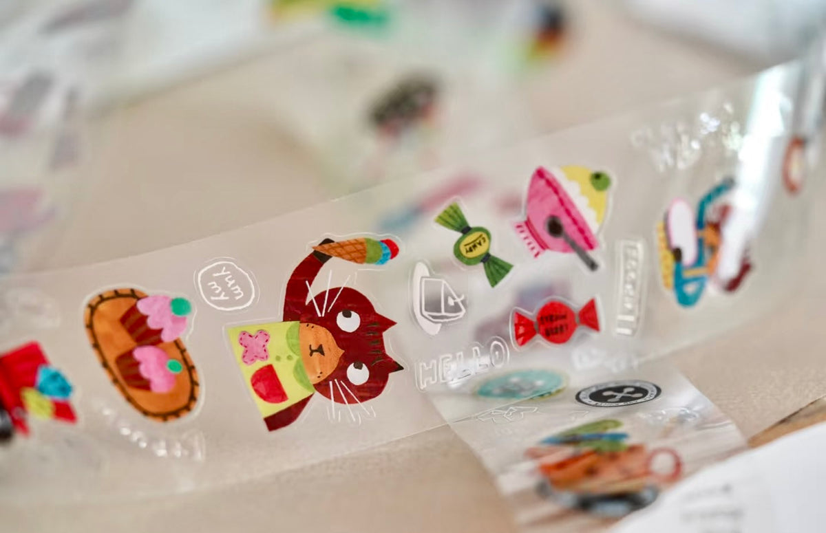 NEW! Sycolexxx - A Wonderful World | Kiss-cut | Silver Foil | 4cm PET Tape | Release Paper | 5M