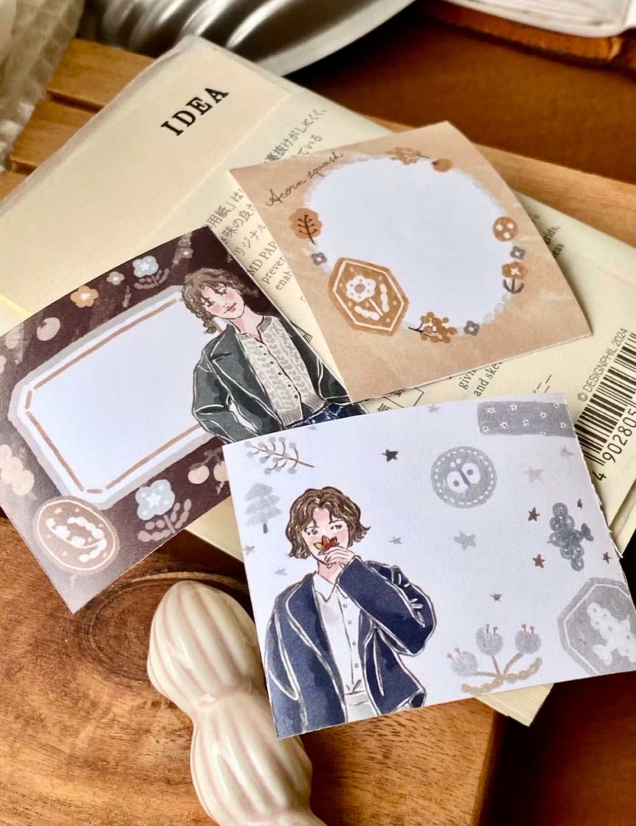 NEW! Cozyroom - Autumn | 4cm Sticker Memo Roll | Release Paper | 5M