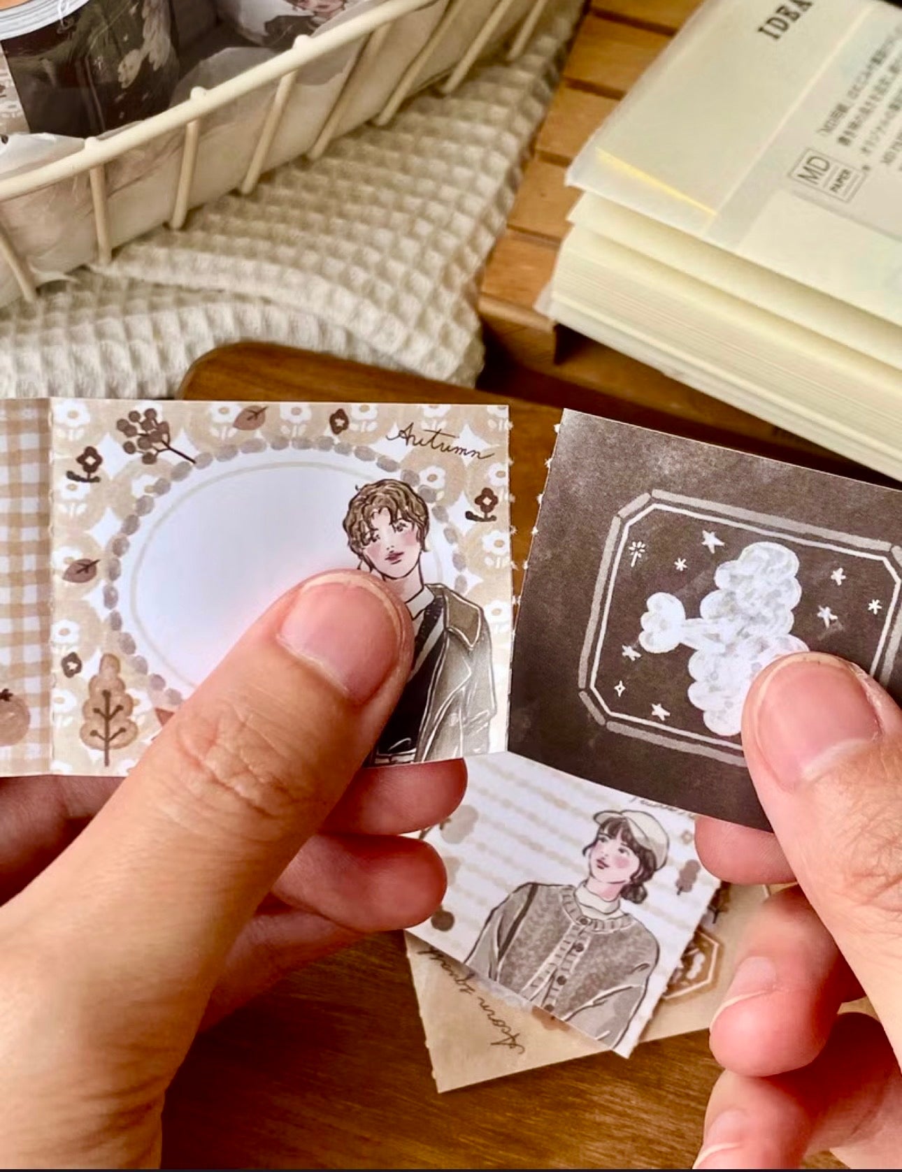 NEW! Cozyroom - Autumn | 4cm Sticker Memo Roll | Release Paper | 5M