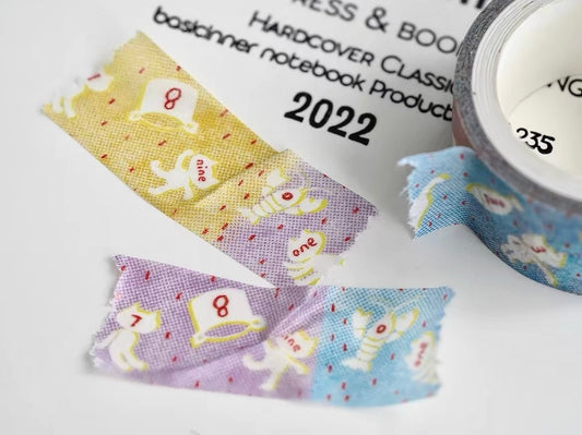 NEW! Sycolexxx - Colorful Numbers | 1.5cm Washi Tape | NO Release Paper | 5.17M