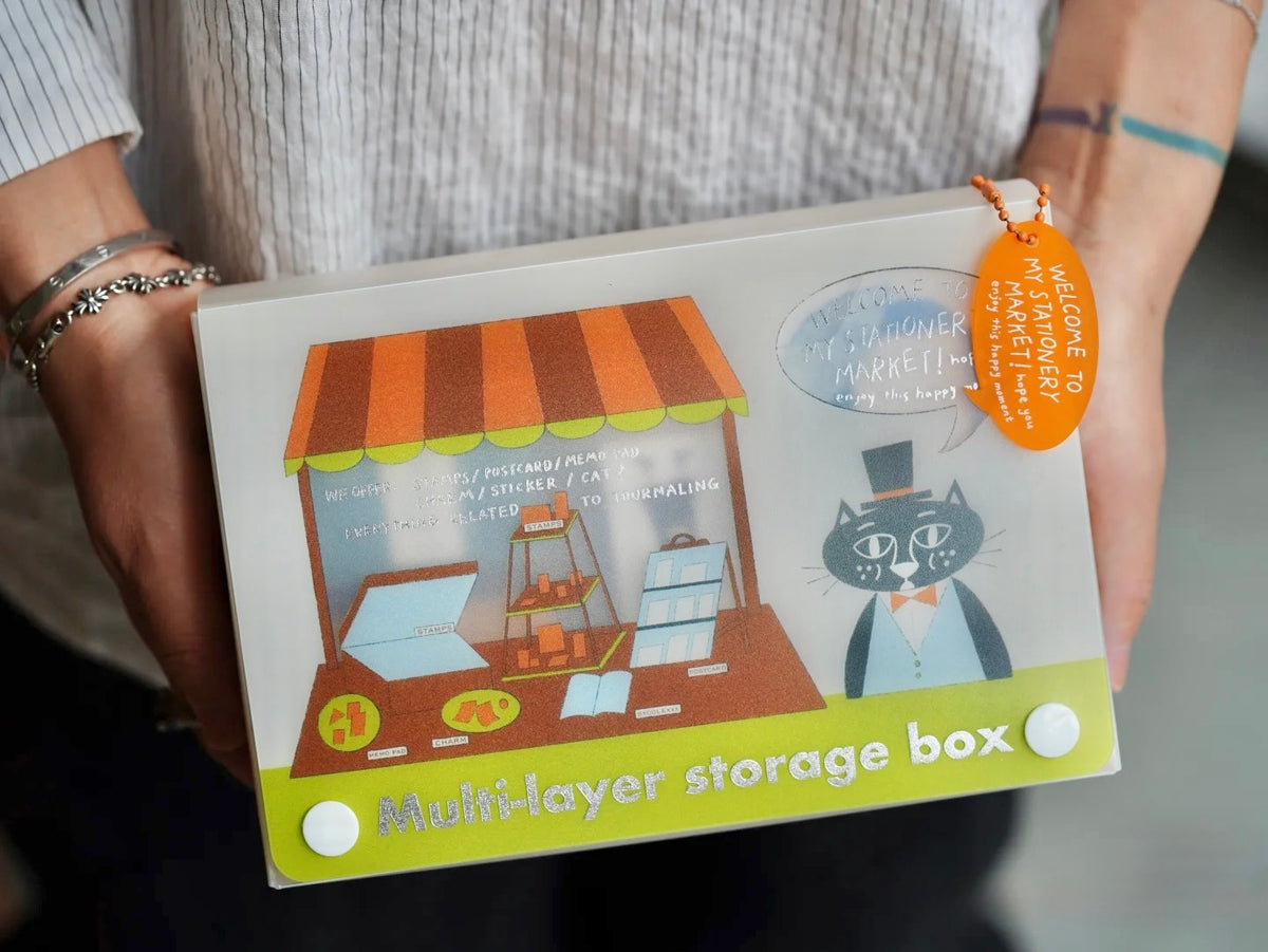 NEW! Sycolexxx - Ugly Cat 6.0 | Ugly Cat Shop Storage Box | Ink Pads/ Stamps Storage | Journaling Accessories