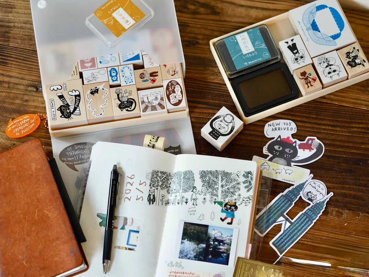 NEW! Sycolexxx - Ugly Cat 6.0 | Ugly Cat Shop Storage Box | Ink Pads/ Stamps Storage | Journaling Accessories