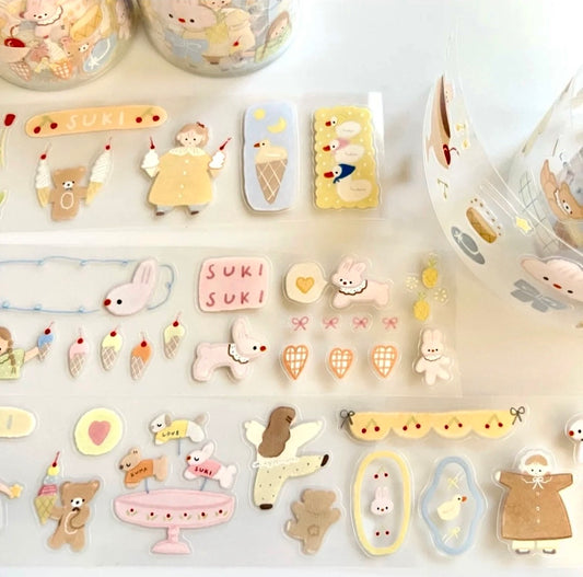 NEW! Lazy Home X Ranmyu - October Collection | Kiss-cut | 3.5cm PET Tape | 5M