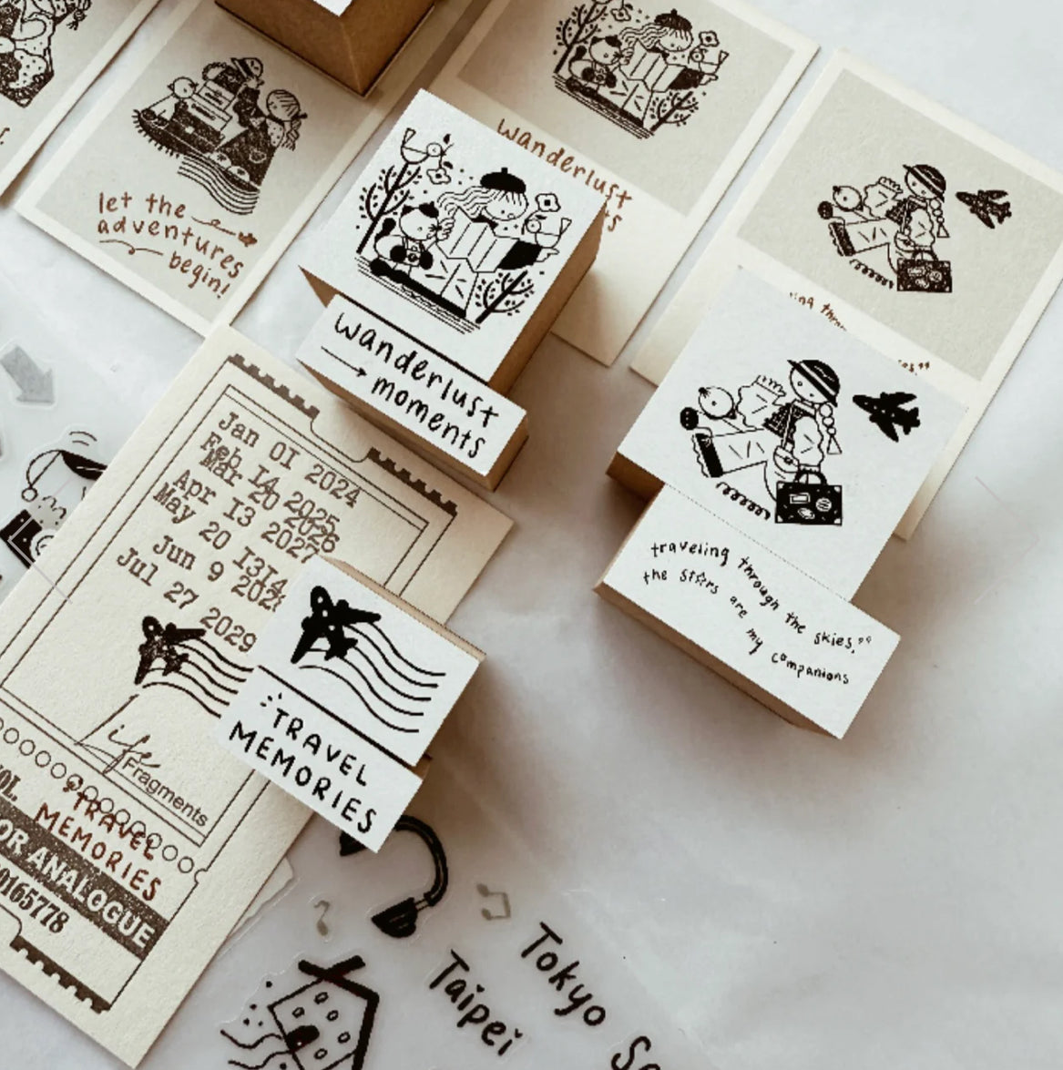 NEW! Journal Pages X Rabch - On a Journey | Rubber Stamps