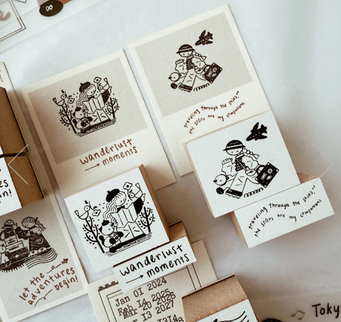 NEW! Journal Pages X Rabch - On a Journey | Rubber Stamps