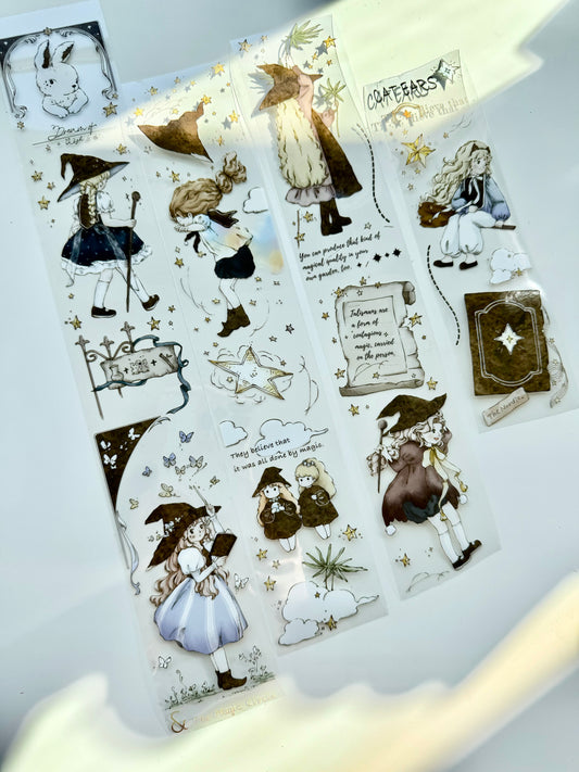 XBJia Studio - Magic Girl| 5cm PET Tape |  Release Paper | 6M