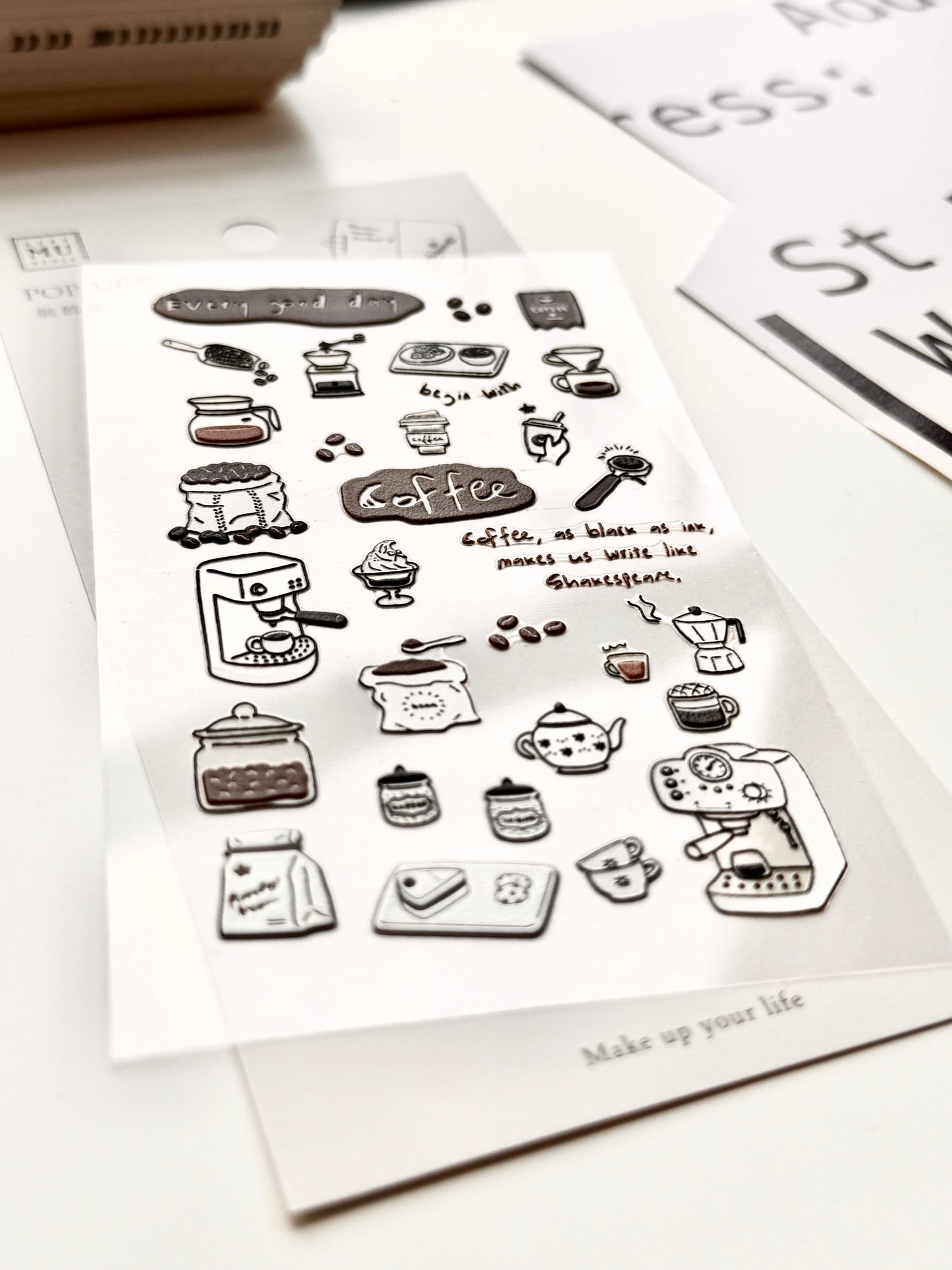 MU_lifestyle - Coffee | Pop-up | 1 Sheet | 3D Sticker