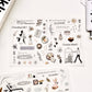 MU_lifestyle - Traveling Life | 2 Sheets | Rub On Sticker