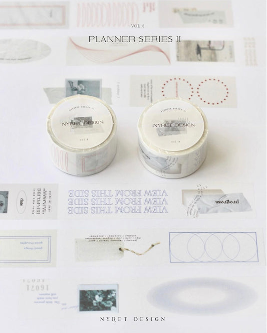 Nyret - Vol.8 Planner Series II | Washi Tape | Release Paper