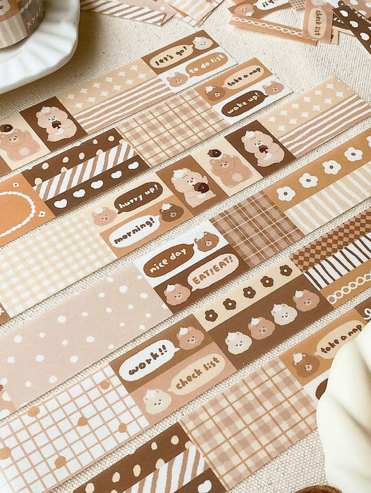 NEW! Cream Mouse - Color | 3cm Washi Tape |  Release Paper