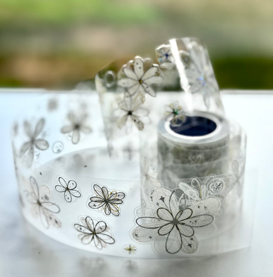 NEW! XBJia Studio - White Dream Island | Pearlescent | Kiss-cut | 4.5cm Tape | Release Paper | 6M