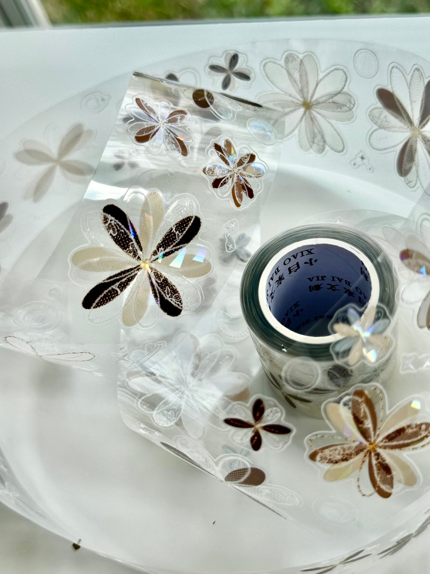 XBJia Studio - Cappuccino | Pearlescent | Kiss-cut | 4.5cm Tape | Release Paper | 6M