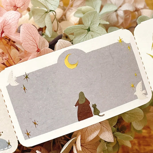 NEW! Idiot_sandwich X 63penhouse - The Ongoing Dream | Gold Foil | 3cm Memo Sticker Roll |  Release Paper | 5M