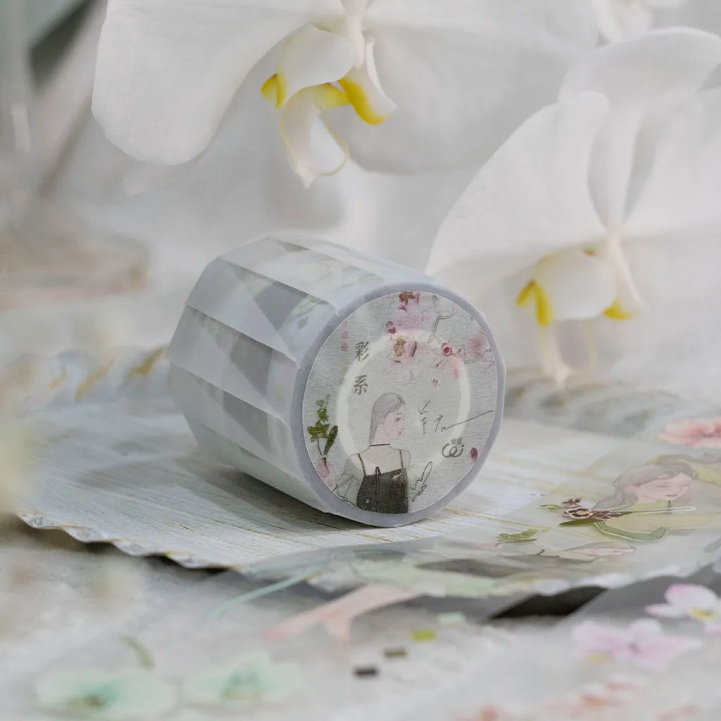 NEW! Somesortof.fern  X Loidesign - Miss Orchid (Color) | 5cm PET Tape | Release Paper
